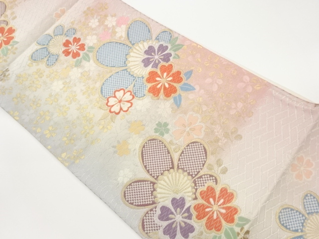 JAPANESE FUKURO OBI / WOVEN SAKURA